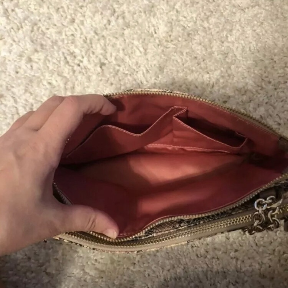 Coach Embossed Faux Python Innovation Leather Bag - image 4